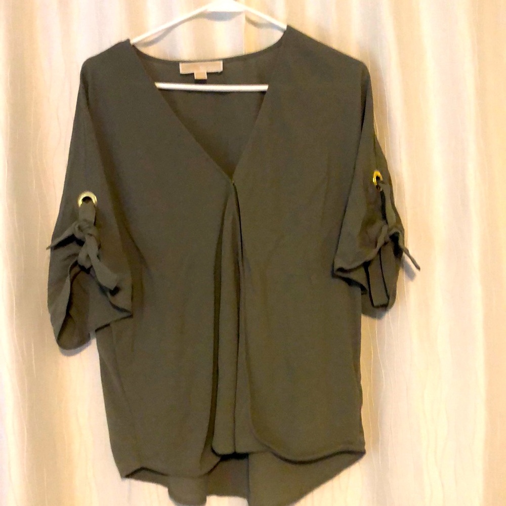 Micheal Kors sage green blouse